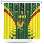 Mali Football Shower Curtain Eagles Of Mali Rising - African Pride