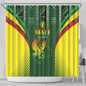 Mali Football Shower Curtain Eagles Of Mali Rising - African Pride