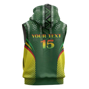 Mali Football Custom Sleeveless Hoodie Eagles Of Mali Rising - African Pride