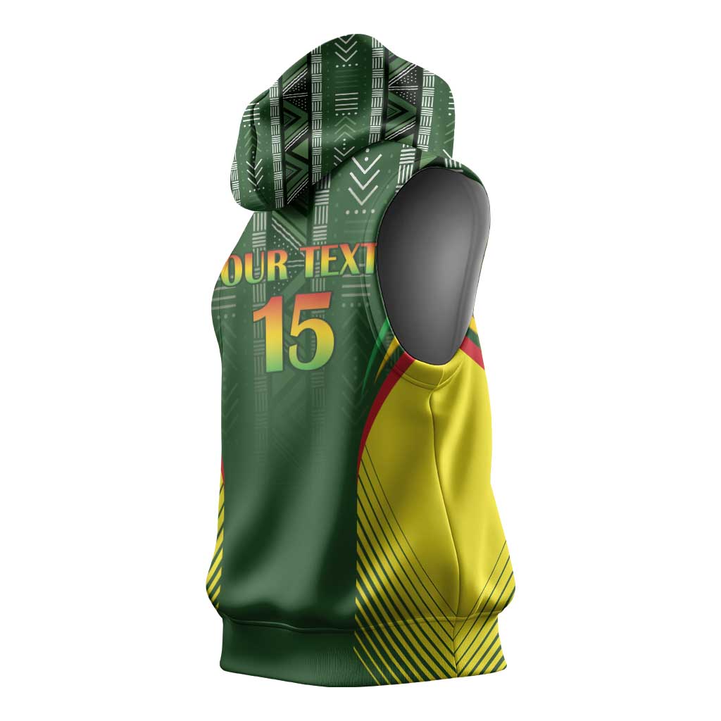 Mali Football Custom Sleeveless Hoodie Eagles Of Mali Rising - African Pride