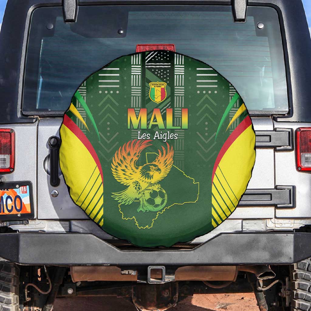 Mali Football Spare Tire Cover Eagles Of Mali Rising - African Pride