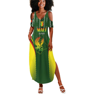 Mali Football Custom Summer Maxi Dress Eagles Of Mali Rising LT15