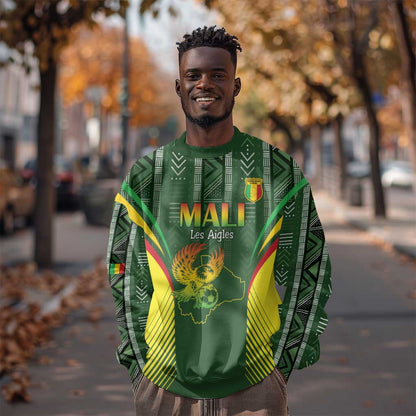 Mali Football Custom Sweatshirt Eagles Of Mali Rising - African Pride