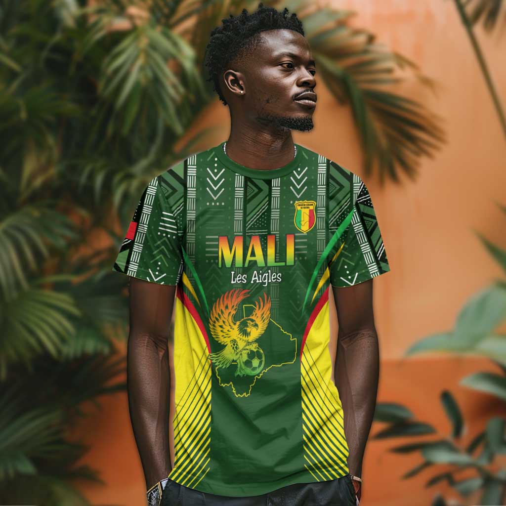 Mali Football Custom T shirt Eagles Of Mali Rising LT15