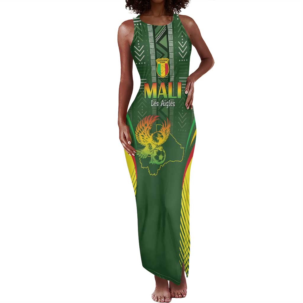 Mali Football Custom Tank Maxi Dress Eagles Of Mali Rising - African Pride