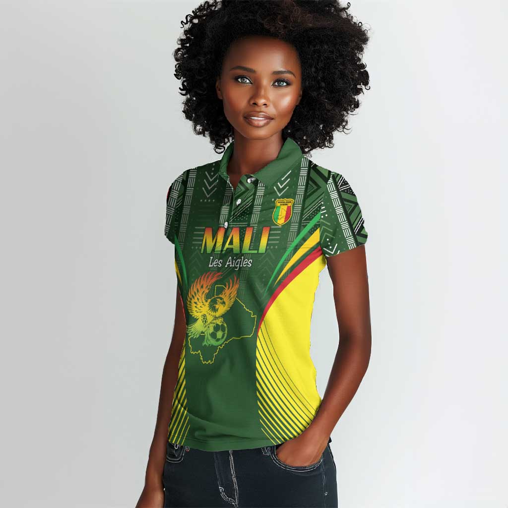 Mali Football Custom Women Polo Shirt Eagles Of Mali Rising LT15