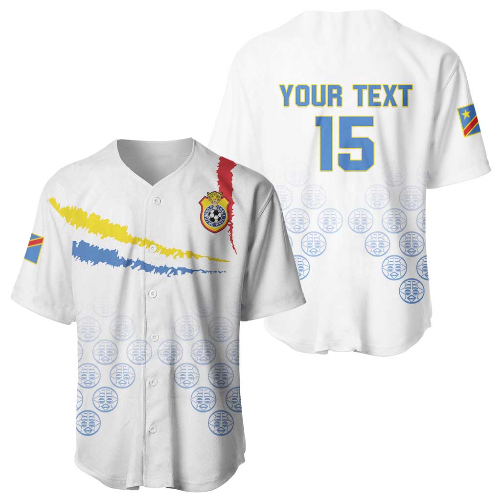 DR Congo Football Custom Baseball Jersey Leopards To The Top LT15