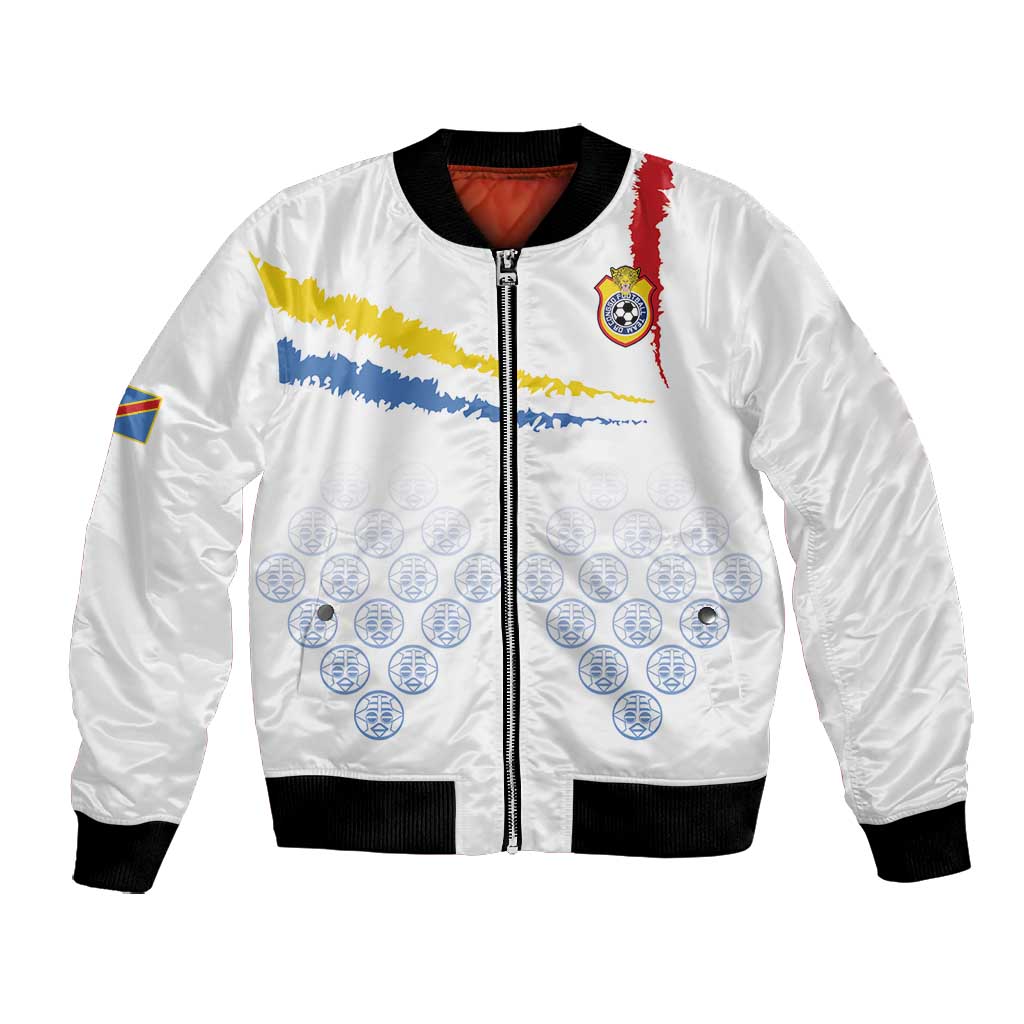DR Congo Football Custom Bomber Jacket Leopards To The Top - African Pride