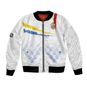 DR Congo Football Custom Bomber Jacket Leopards To The Top - African Pride