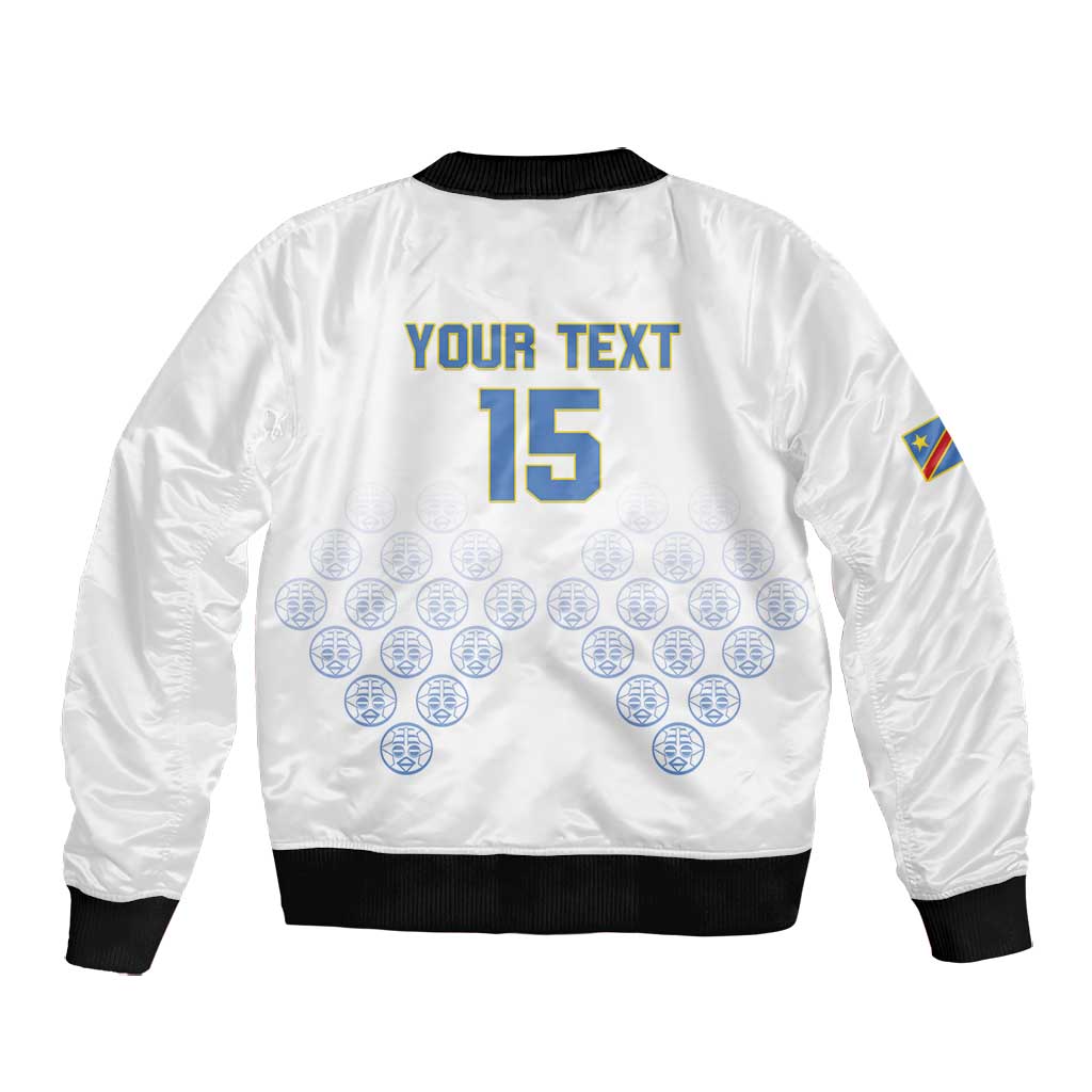 DR Congo Football Custom Bomber Jacket Leopards To The Top - African Pride