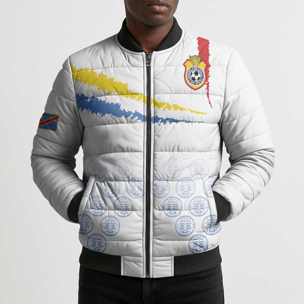 Custom DR Congo Football Bomber Puffer Jacket Road To Champions