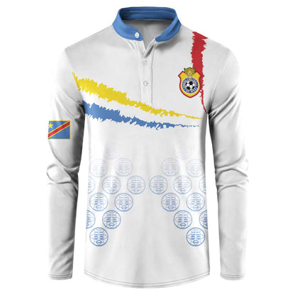 Custom DR Congo Football Button Sweatshirt Road To Champions