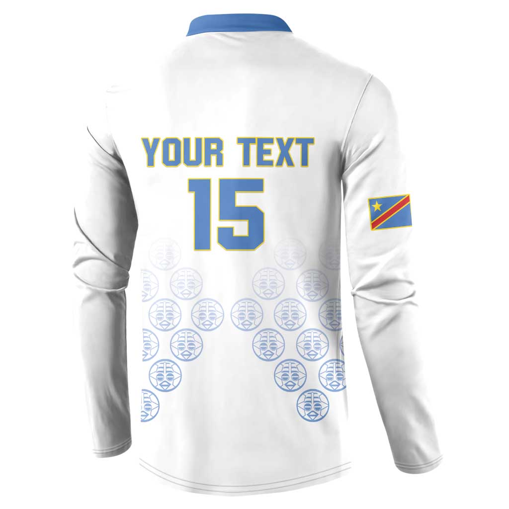 Custom DR Congo Football Button Sweatshirt Road To Champions