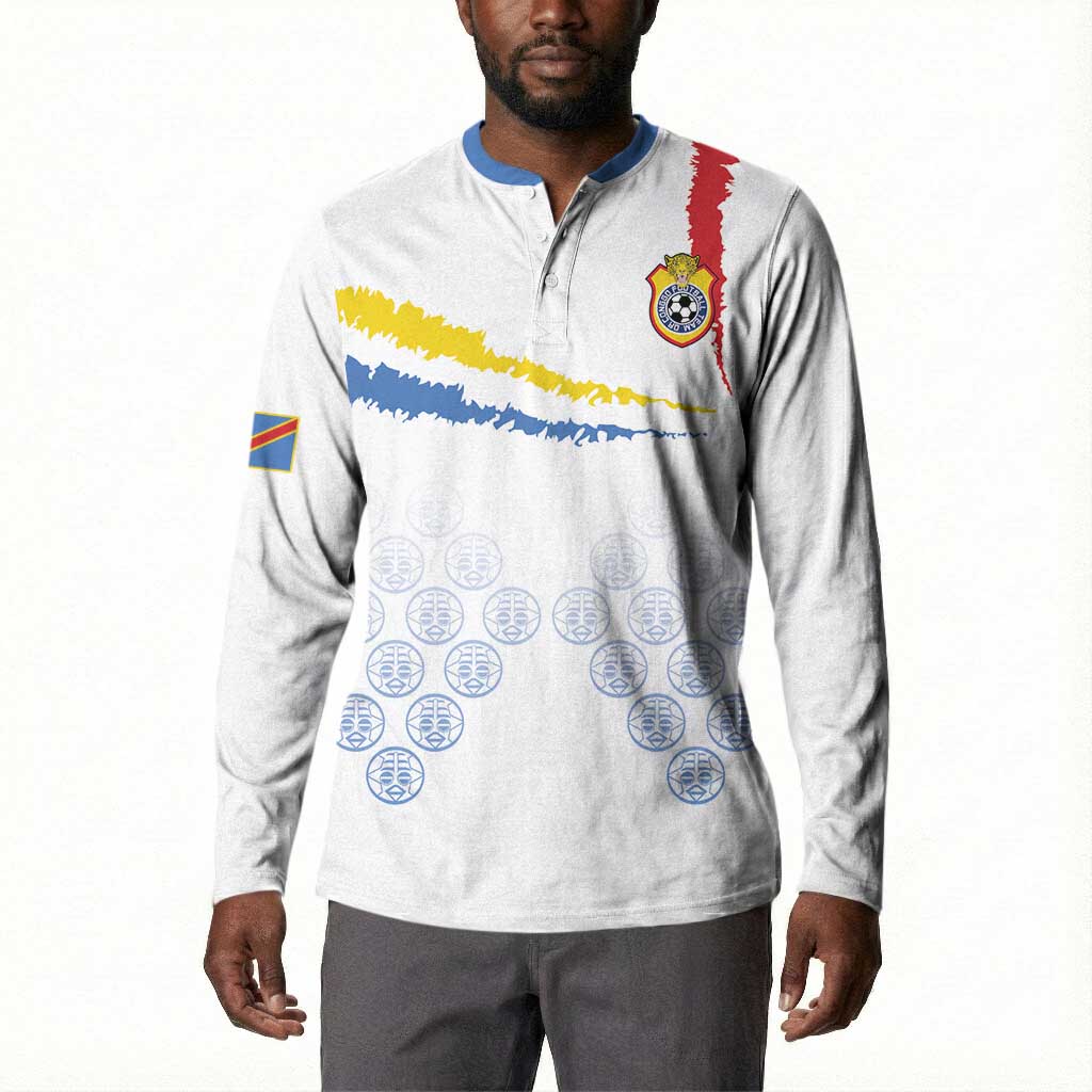 Custom DR Congo Football Button Sweatshirt Road To Champions