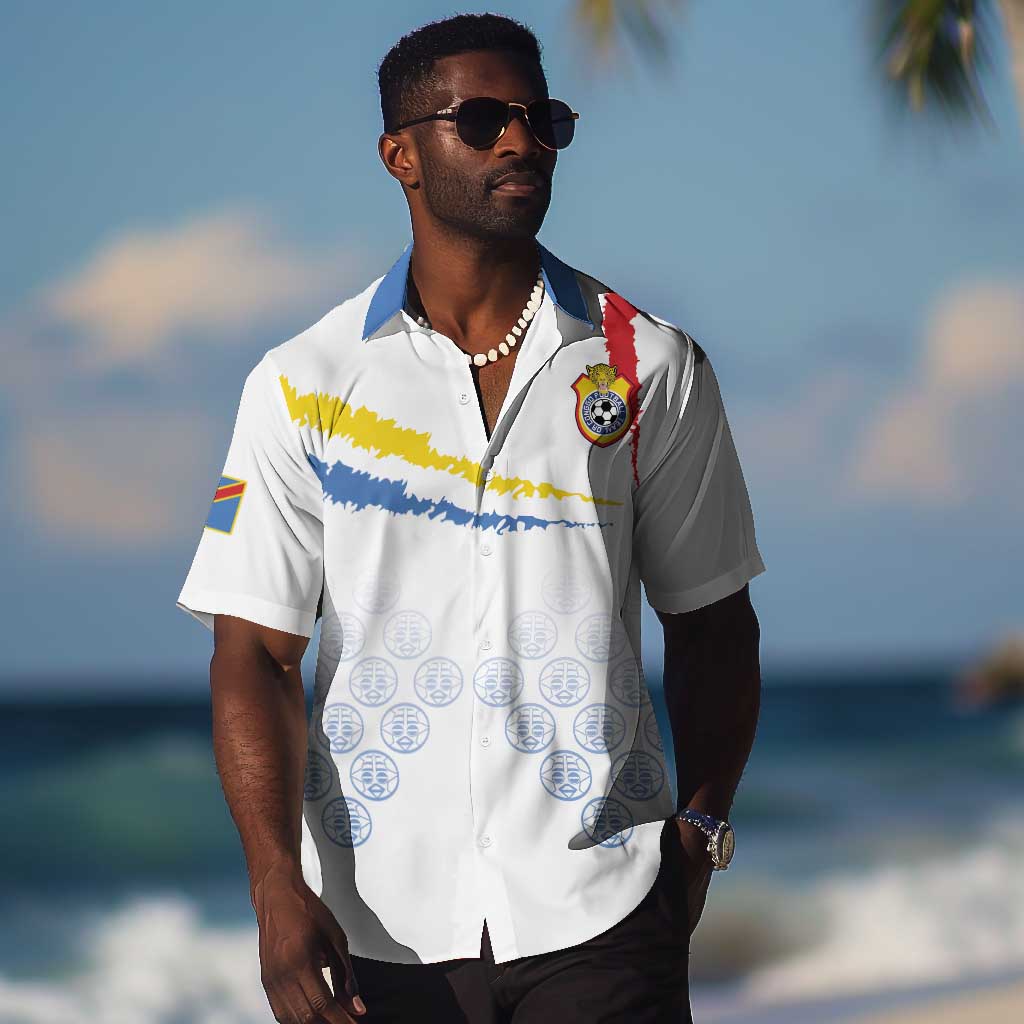 DR Congo Football Custom Hawaiian Shirt Leopards To The Top LT15