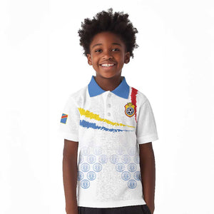 DR Congo Football Custom Kid Polo Shirt Leopards To The Top LT15