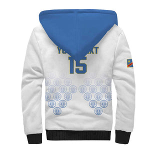 DR Congo Football Custom Sherpa Hoodie Leopards To The Top - African Pride