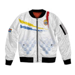 DR Congo Football Custom Sleeve Zip Bomber Jacket Leopards To The Top - African Pride