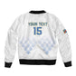 DR Congo Football Custom Sleeve Zip Bomber Jacket Leopards To The Top - African Pride
