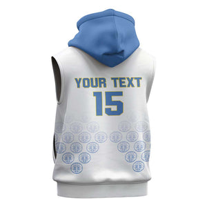 DR Congo Football Custom Sleeveless Hoodie Leopards To The Top - African Pride