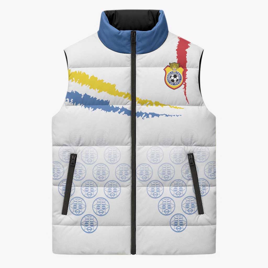 Custom DR Congo Football Sleeveless Puffer Jacket Road To Champions