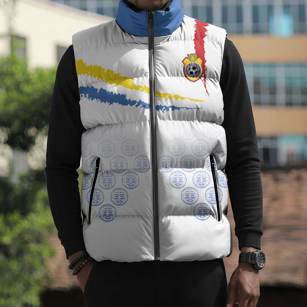 Custom DR Congo Football Sleeveless Puffer Jacket Road To Champions