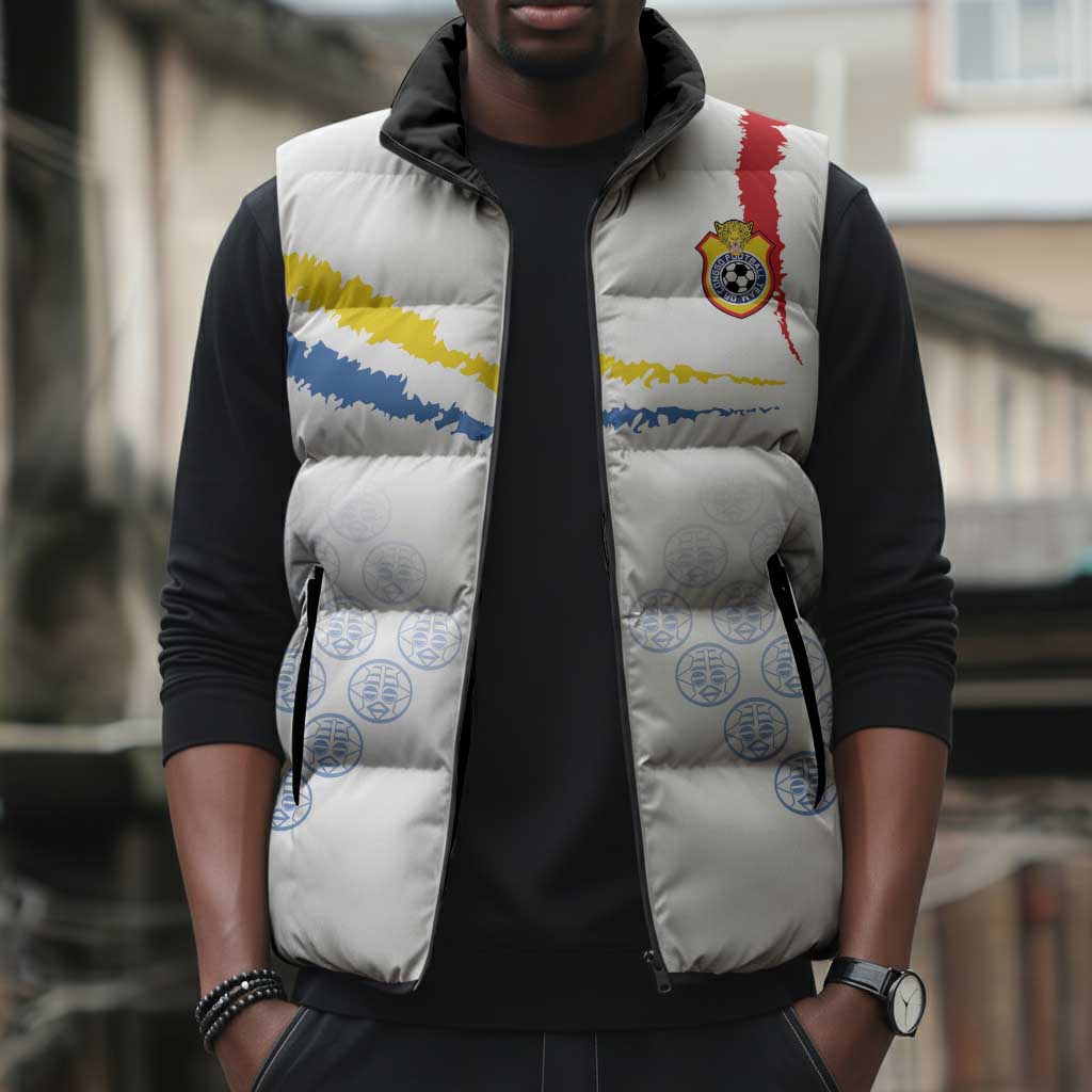 Custom DR Congo Football Sleeveless Puffer Jacket Road To Champions