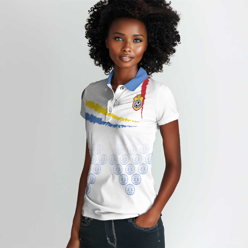 DR Congo Football Custom Women Polo Shirt Leopards To The Top LT15