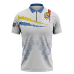 Custom DR Congo Football Zipper Polo Shirt Road To Champions