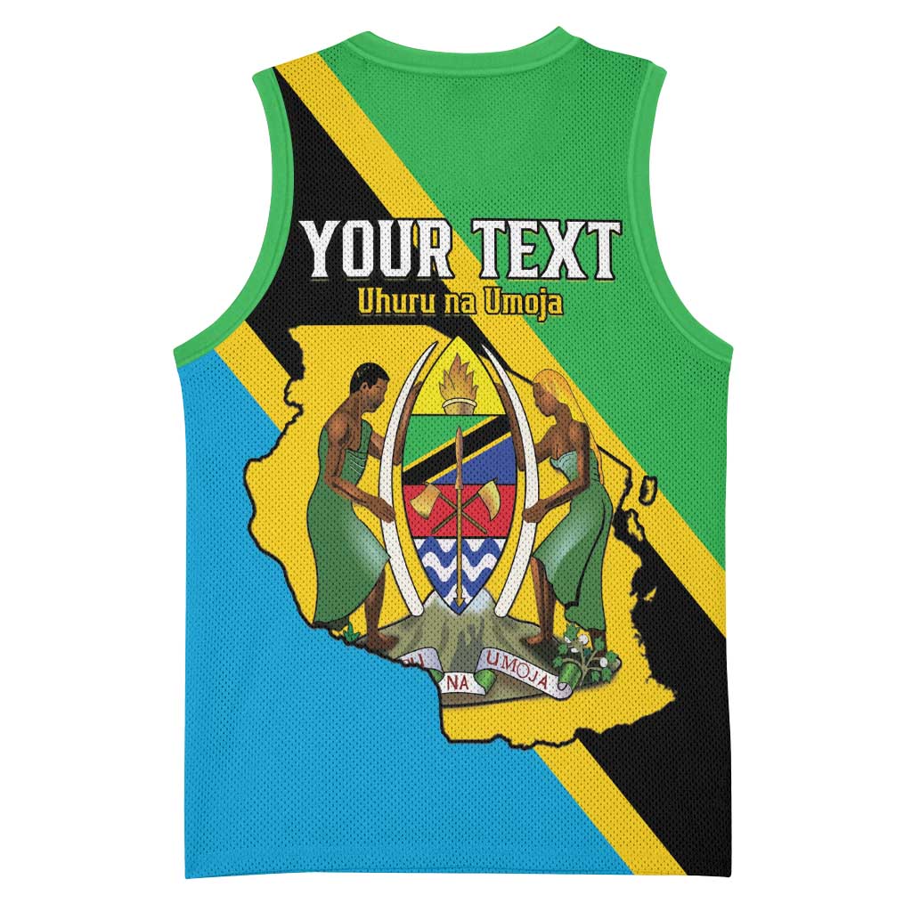 Personalised Afro Tanzania Basketball Jersey Happy Union Day LT15