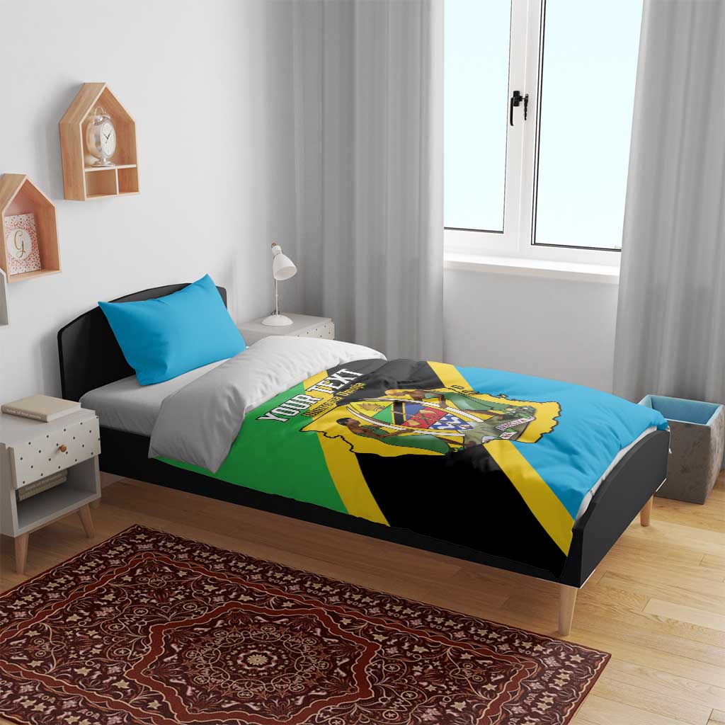 Personalised Afro Tanzania Bedding Set Happy Union Day