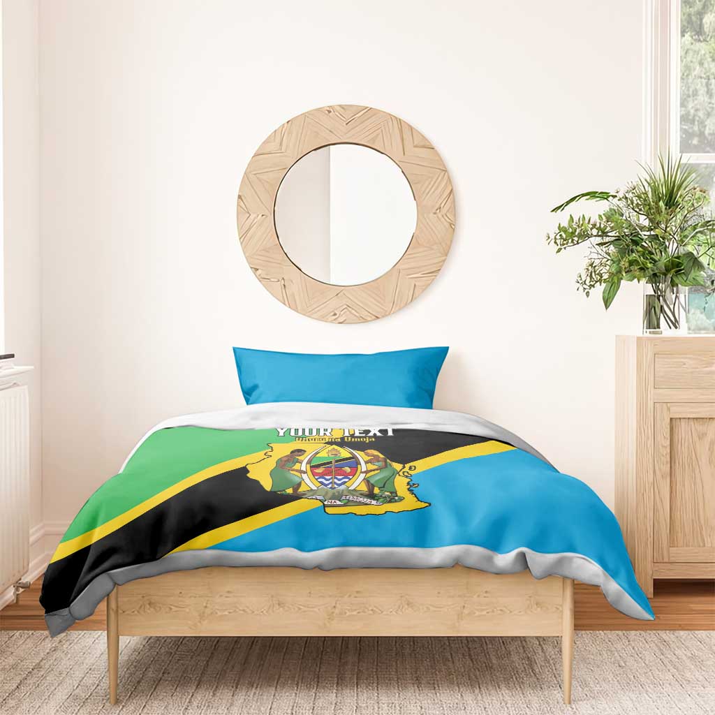 Personalised Afro Tanzania Bedding Set Happy Union Day