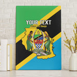 Personalised Afro Tanzania Canvas Wall Art Happy Union Day
