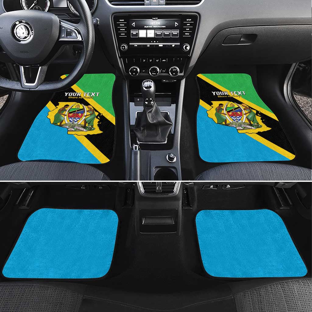 Personalised Afro Tanzania Car Mats Happy Union Day