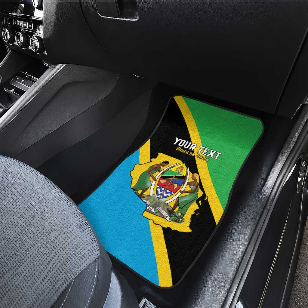 Personalised Afro Tanzania Car Mats Happy Union Day