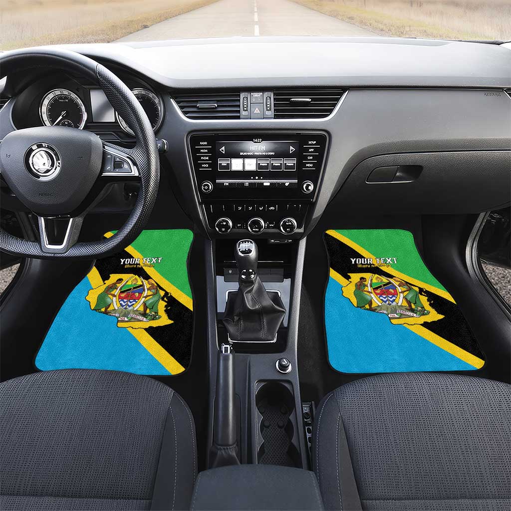 Personalised Afro Tanzania Car Mats Happy Union Day
