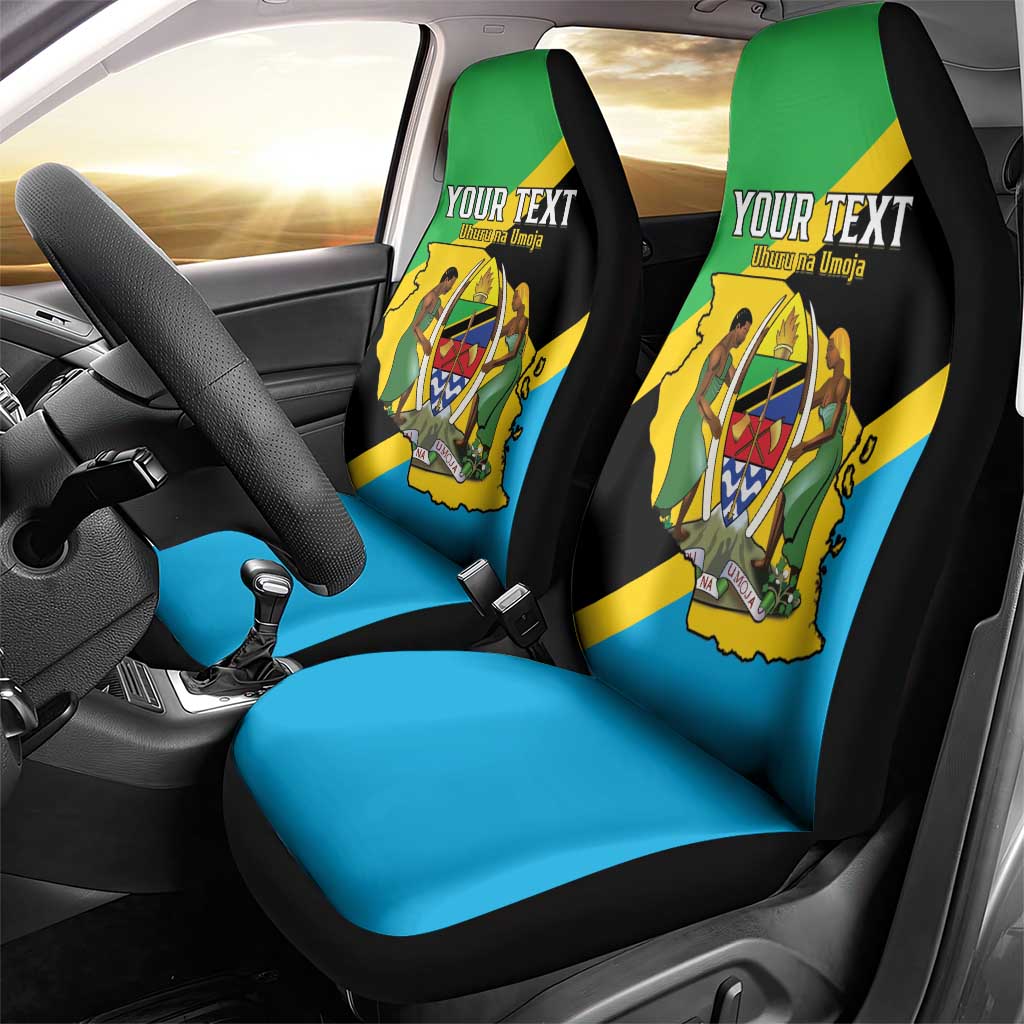 Personalised Afro Tanzania Car Seat Cover Happy Union Day