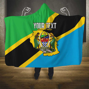 Personalised Afro Tanzania Hooded Blanket Happy Union Day