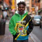 Personalised Afro Tanzania Hoodie Happy Union Day