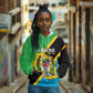 Personalised Afro Tanzania Hoodie Happy Union Day