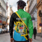 Personalised Afro Tanzania Long Sleeve Button Shirt Happy Union Day