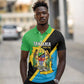 Personalised Afro Tanzania Polo Shirt Happy Union Day