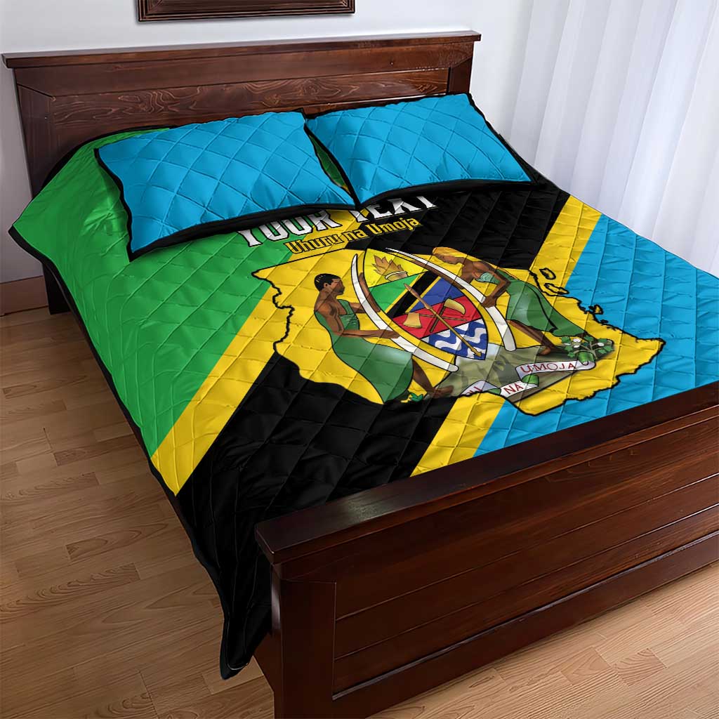Personalised Afro Tanzania Quilt Bed Set Happy Union Day
