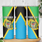 Personalised Afro Tanzania Skinny Tumbler Happy Union Day