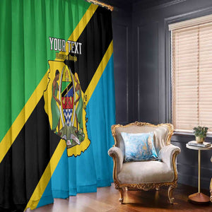 Personalised Afro Tanzania Window Curtain Happy Union Day