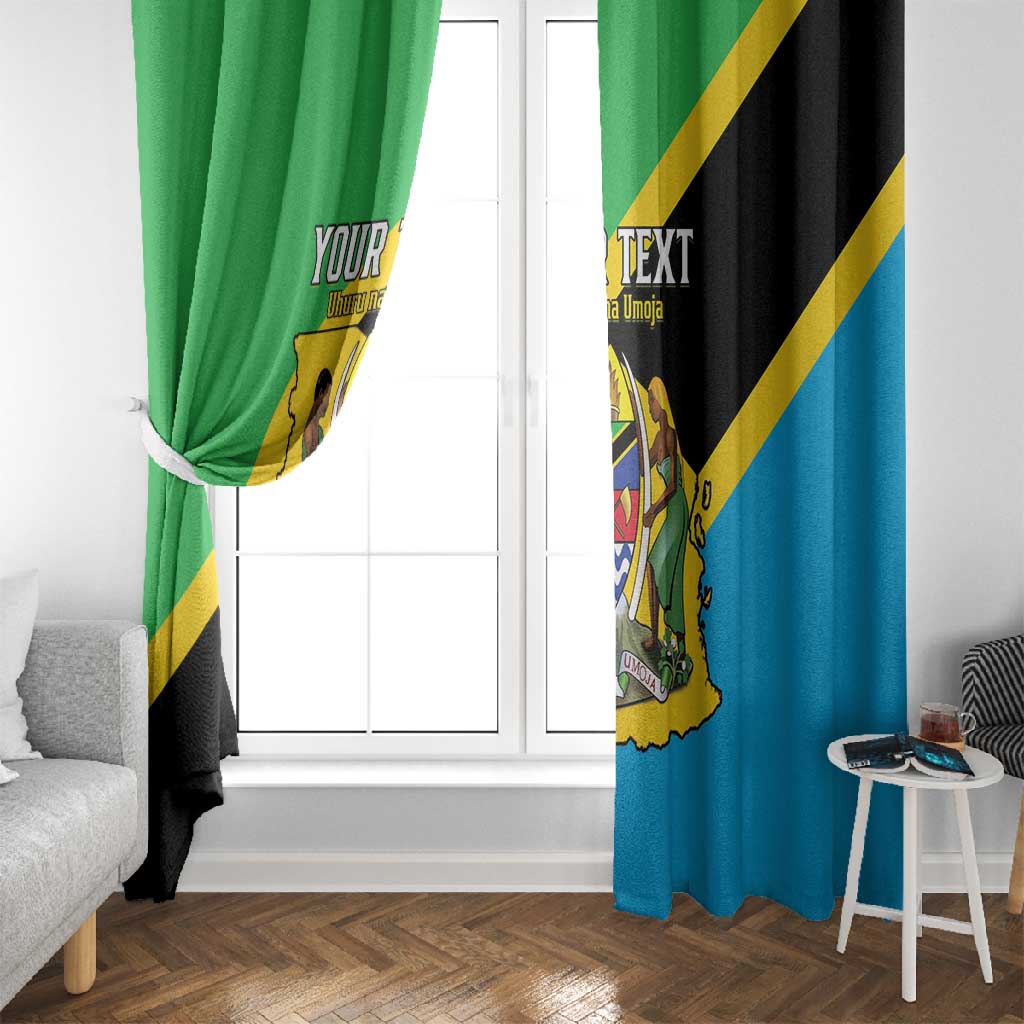 Personalised Afro Tanzania Window Curtain Happy Union Day