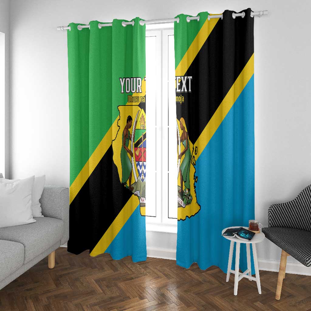 Personalised Afro Tanzania Window Curtain Happy Union Day