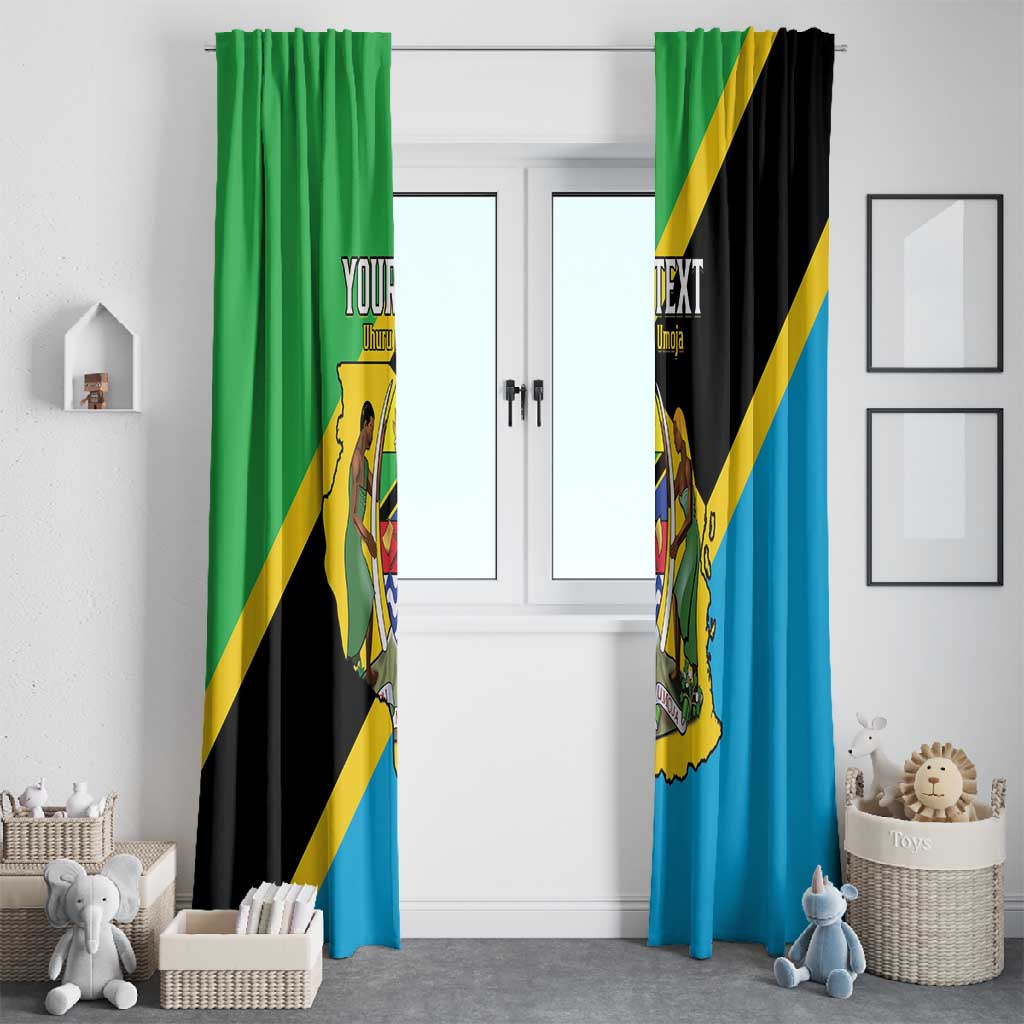 Personalised Afro Tanzania Window Curtain Happy Union Day