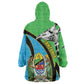Afro Tanzania Giraffe Kid Wearable Blanket Hoodie Coat Of Arms Curve Style