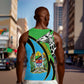 Afro Tanzania Giraffe Men Tank Top Coat Of Arms Curve Style